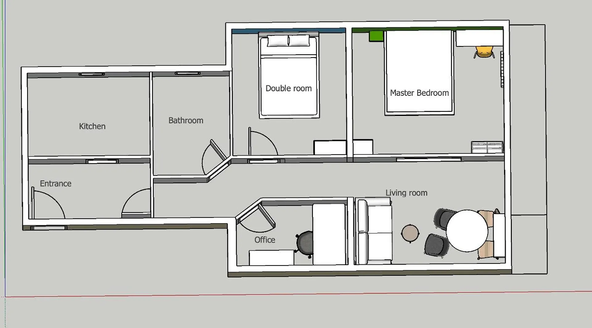 Sunny Apt Barcelona 22@